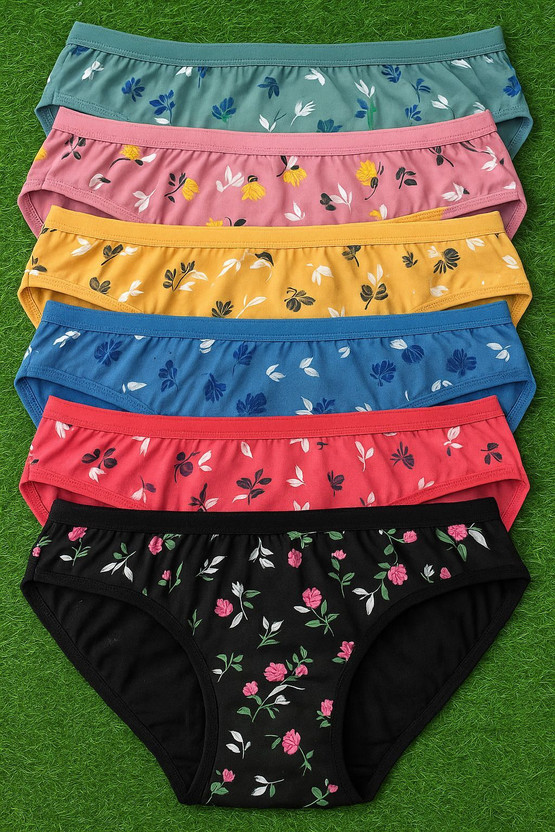 FANMADE Women Hipster Black, Yellow, Blue Panty