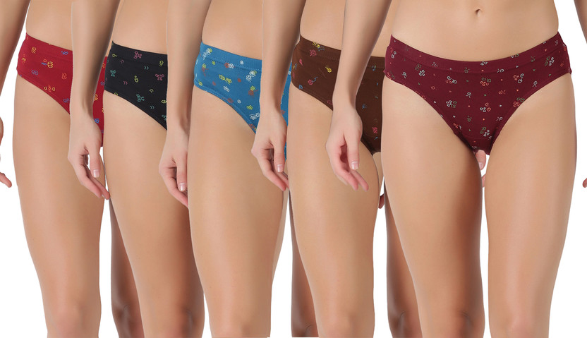 Dollar Lehar Super Combed Cotton Plain Solid Women Hipster Multicolor Panty