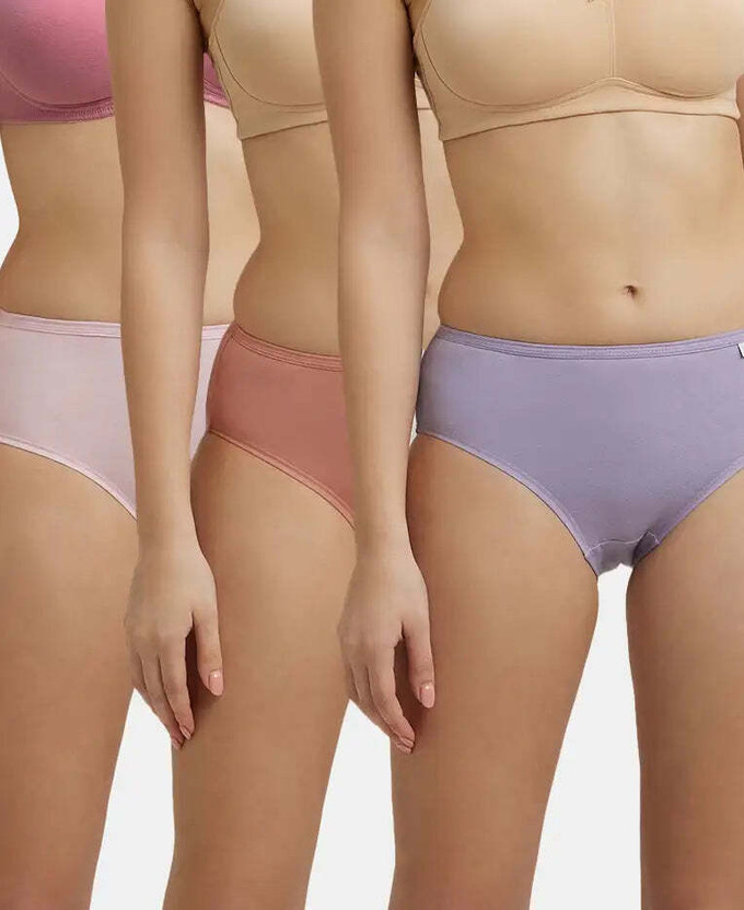 JOCKEY 1406 High Coverage Super Combed Cotton Women Hipster Multicolor Panty