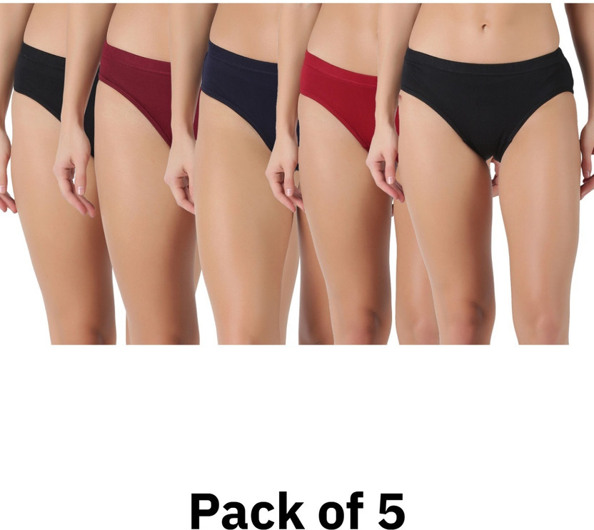 Dollar Lehar Super Combed Cotton Plain Solid Women Hipster Multicolor Panty