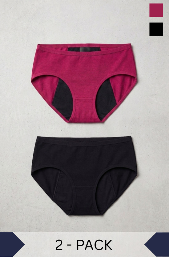 SATNAM SATNAM Women Periods Black, Pink Panty - Flipkart Deal