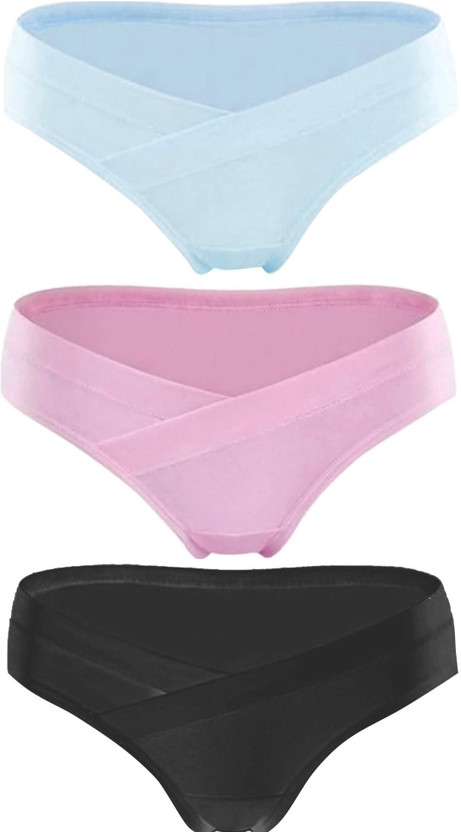 bAIRSTOW Women Maternity Black, Pink, Light Blue Panty