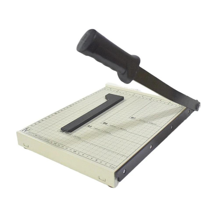 STAPRICO STAPRICO 12-Inch A4 Paper Cutter Photo Trimmer with Scale, Adjustable Paper Guide Plastic Grip Guillotine Paper Cutter(Set Of 1, White) - Flipkart Deal