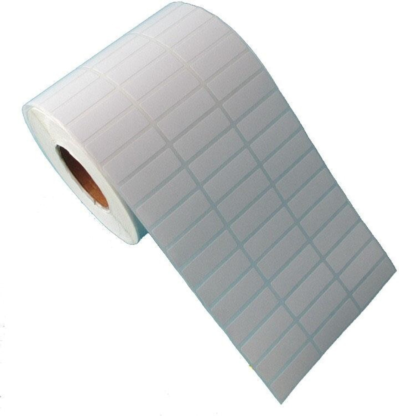BlackDreams Paper Label Stickers 33X15mm Barcode Label/Sticker Chromo coated Plain White 1 Inch core Inside Winding 3ups 8300 Labels/Roll for Desktop Printer TSC, Zebra, Citzen, WEP, Datamax, Thosiba, Sato etc. Paper Label(Plain White)