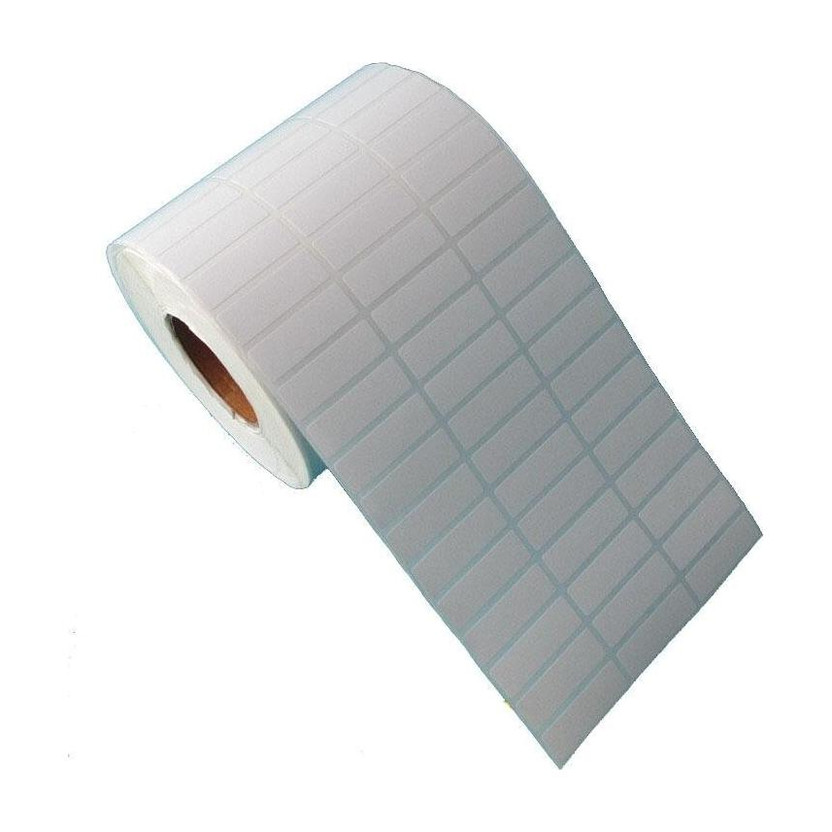 BlackDreams Paper Label Stickers 33X15mm Barcode Label/Sticker Chromo coated Plain White 1 Inch core Inside Winding 3ups 8300 Labels/Roll for Desktop Printer TSC, Zebra, Citzen, WEP, Datamax, Thosiba, Sato etc. Paper Label(Plain White)