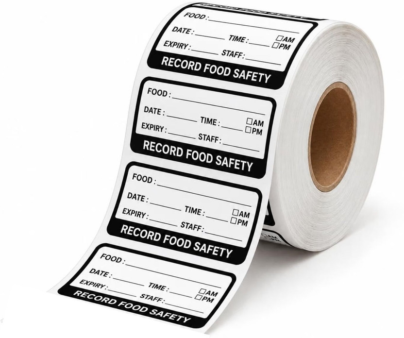 True-Ally True-Ally 50x25mm Food Date Labels , Self-Adhesive Food Rotation & Storage Stickers, removable Paper Label(Black) - Flipkart Deal