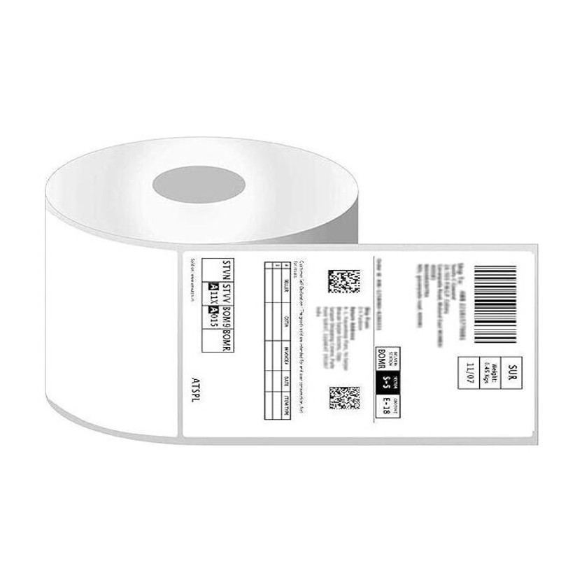 ICCHAHOUSE 4x6 Direct Thermal Barcode Shipping Label/Stickers Roll, Permanent Adhesive SELF ADHESIVE Paper Label(White)