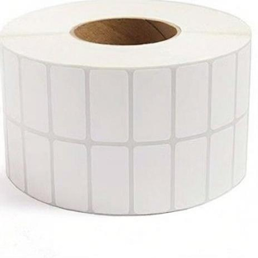 chahattraders 50 by 25 - (4000)- Chromo self adhesive rolls - Pack of 1 Roll Self-adhesive Paper Label(White)