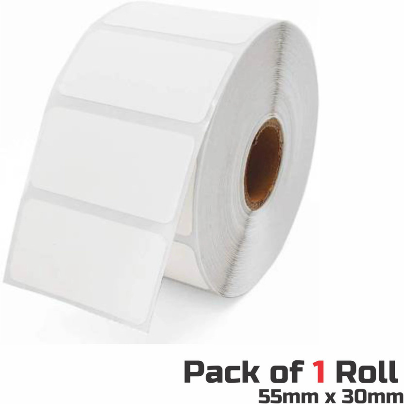 sestore.in Thermal Sticker Label Self Adhesive Paper Label(White)