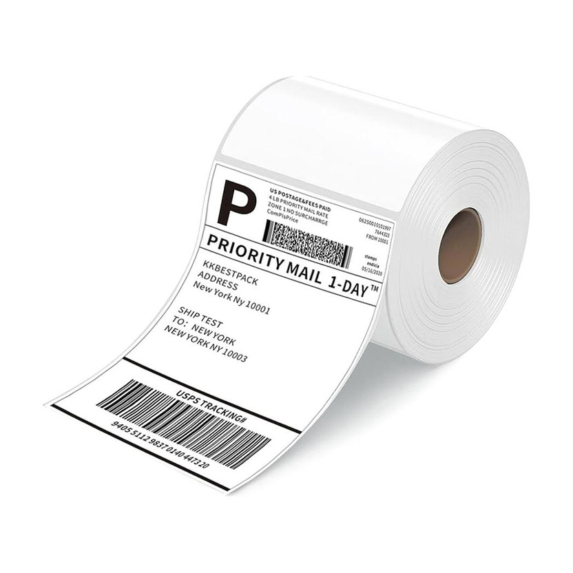 Spystore Thermal printer roll shipping label 3×5 and 500 labels Label roll Paper Label(White)