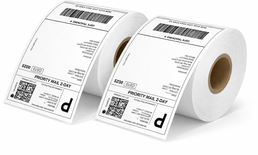 SCCube Thermal Shipping Labels Roll 3 x 5 Inch - Pack of 2, Permanent Self-Adhesive Paper Label(White)