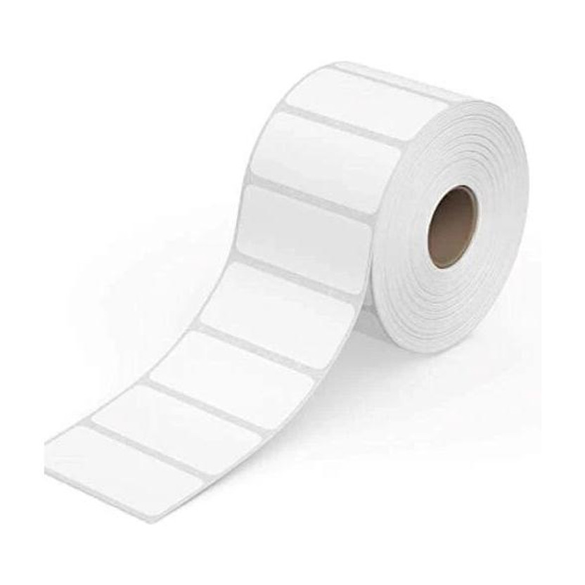 BDOUBLEU 50x25mm Direct Thermal Barcode Label Sticker, 2x1 inches-1000 Labels Per Roll White Self Adhesive Sticker for Barcoding Paper Label(White)