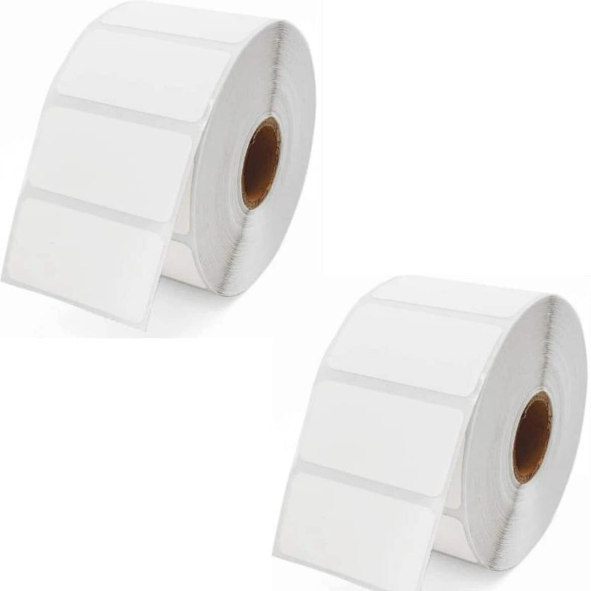 True-Ally Designed for Small Thermal Printers -(2 Rolls Per Pack (800 Labels)) Paper Label(White)