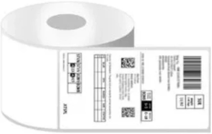 BTC ( 4x6"inch) Direct Thermal Shipping Bar Code (500Lable)1 Roll Self adhesive Paper Label(White)