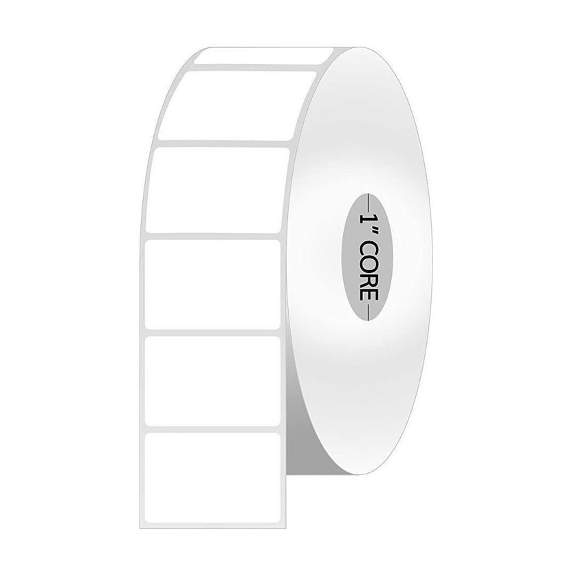 youlogic 50MMX40MM (1.97inch X1.57inch) Barcode Label Thermal Paper Label Stickers (White) 1ROLL 2000 LABELS set of 1 Roll thermal Paper Label(White)