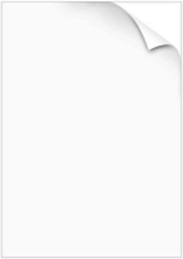 clipper 50 SHEETS A4 Adhesive Sticker Paper Blank Label 210 X 297mm For Laser & Inkjet Printer SELF-ADHESIVE Paper Label(White)