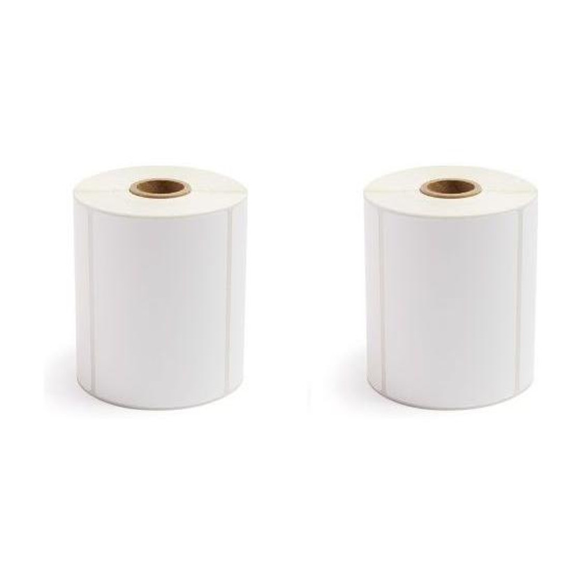 aditya labels 100 mm X 75 mm Chromo Self Adhesive Paper Label(White)