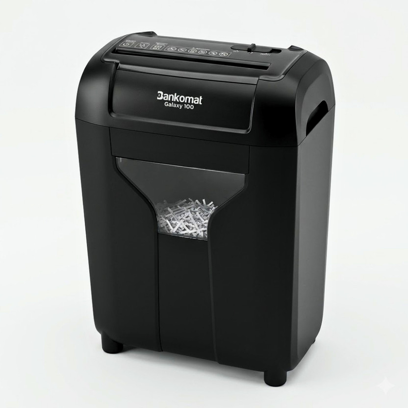 BANKOMAT BMGALAXY100 Heavy Duty Cross Cut Paper and Credit Card Shredder, 12 Sheet Paper Trimmer(12)