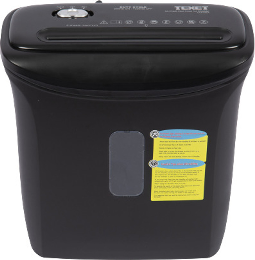 Texet Premium Paper Shredder with 6 Sheets Cross Cut and 12L Bin CC612EX-R Paper Trimmer(6)