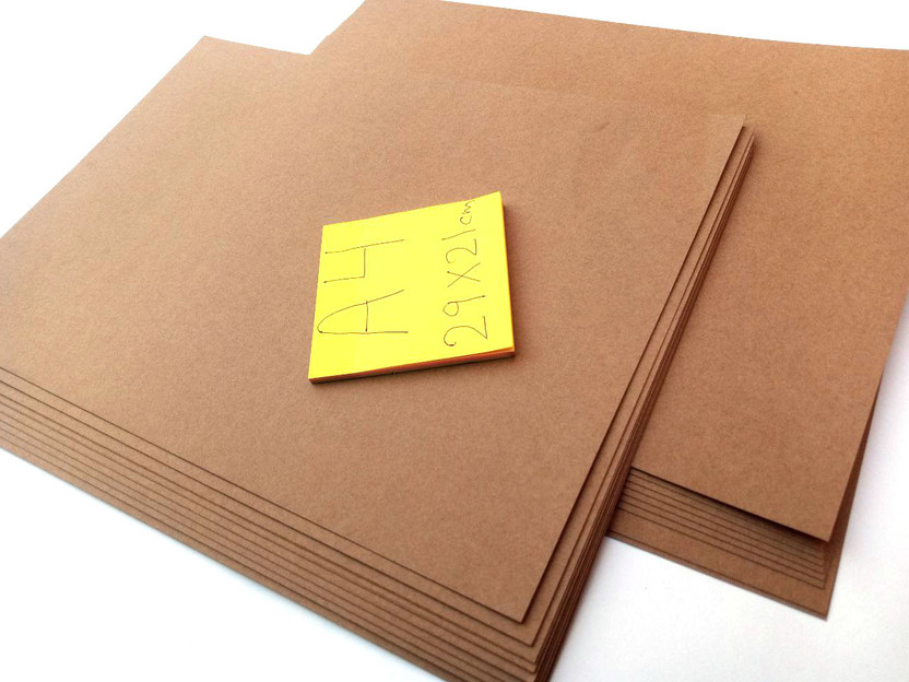 PerDay A4 Brown Craft Paper Sheets Thick Kraft Paper for Art, Craft & School Projects Plain A4 225 gsm Craft paper(Set of 20, Brown)