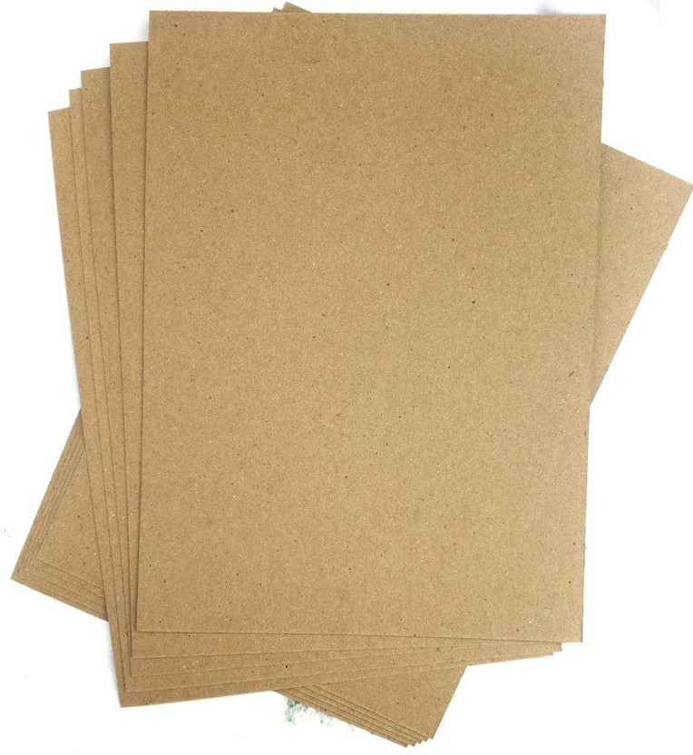 PerDay Brown Card Sheet Ideal for Craft Work, Poster Making, Painting & School Project Plain A4 490 gsm Craft paper(Set of 10, Brown)