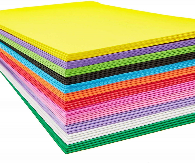 Eclet 100 pcs A4 Size Color Sheets (10 Sheets Each Color) Art and Craft Paper Double Sided Colored(Length -27.5 cm Width - 20.3 cm) A4 90 gsm Coloured Paper(Set of 1, Multicolor)