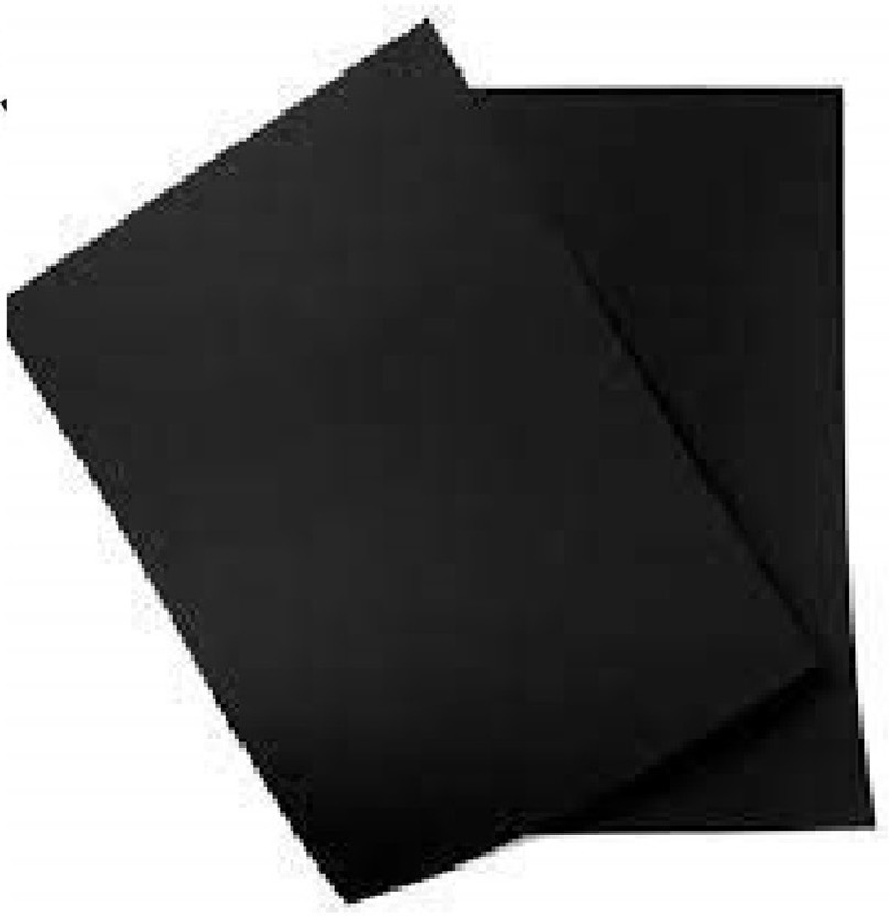 Eclet A3 Color Paper 40 Sheets (Black) Premium Colour 180 GSM Pack for Copy Printing, DIY Art & Craft, Projects, Decoration, Other Office Printing. A3 180 gsm Coloured Paper(Set of 1, Black)
