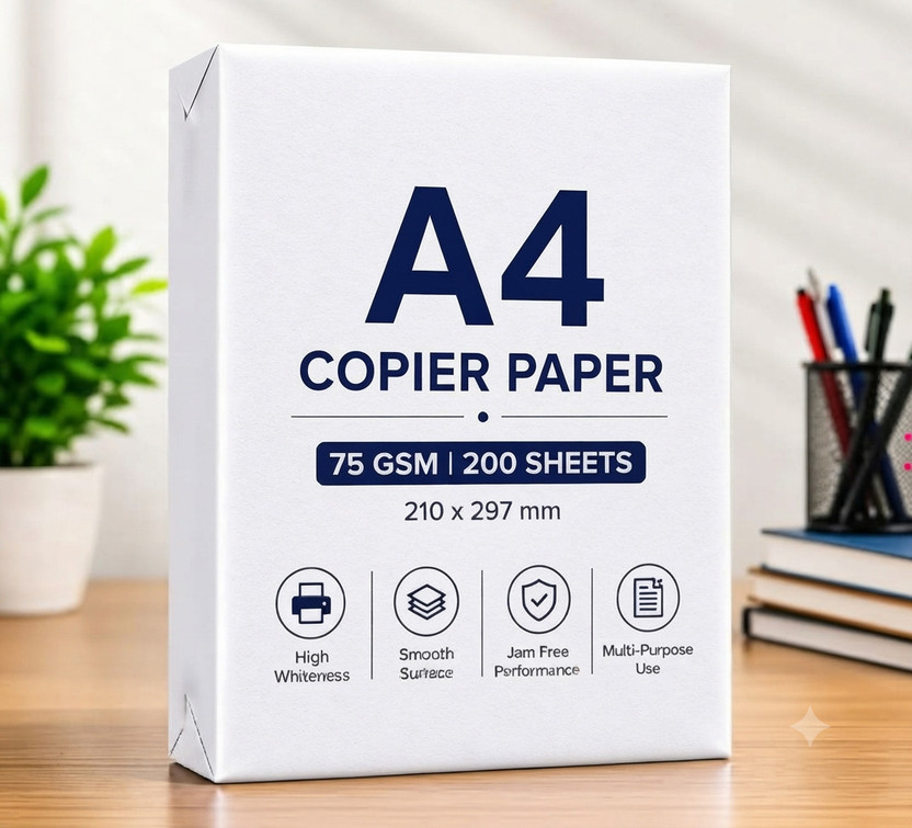 Dee Dee wrapping paper A4 Unruled A4 75 gsm A4 paper(Set of 1, White) - Flipkart Deal