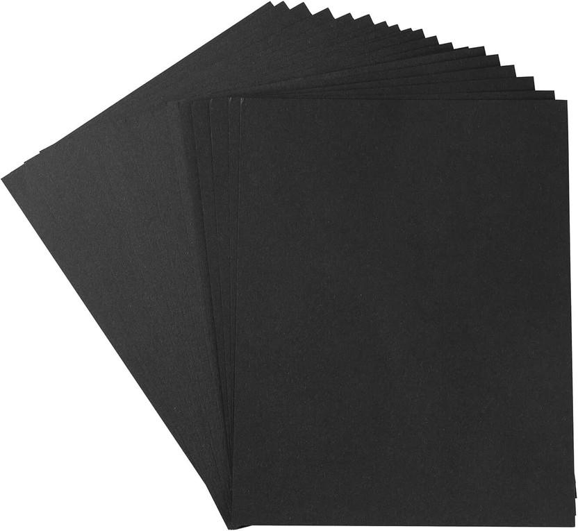 PerDay Black 20 Sheets/Paper For Art and Craft 120 GSM Multipurpose Plain A4 120 gsm Coloured Paper(Set of 20, Black)