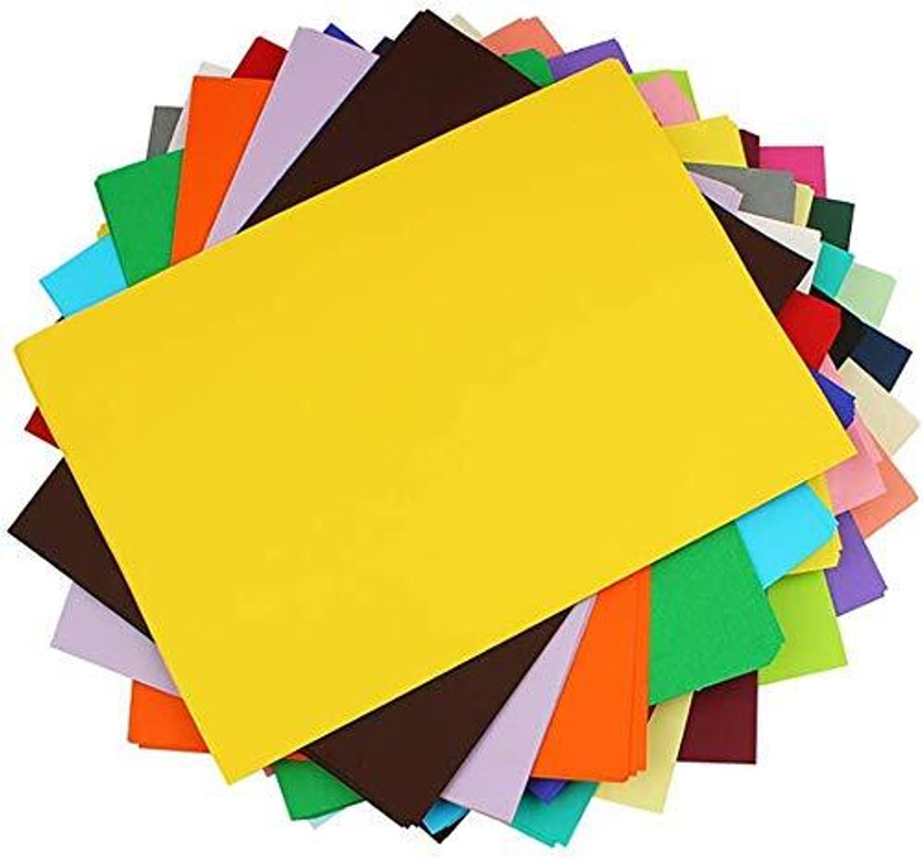 Eclet A4 20pc Pastel Sheets,Double Sided 180 GSM, Color Paper (5 Bright Colors,Total 20 Sheets) Heavy Card Paper, Pastel Sheet for Art & Craft A4 180 gsm Craft paper(Set of 1, Multicolor)