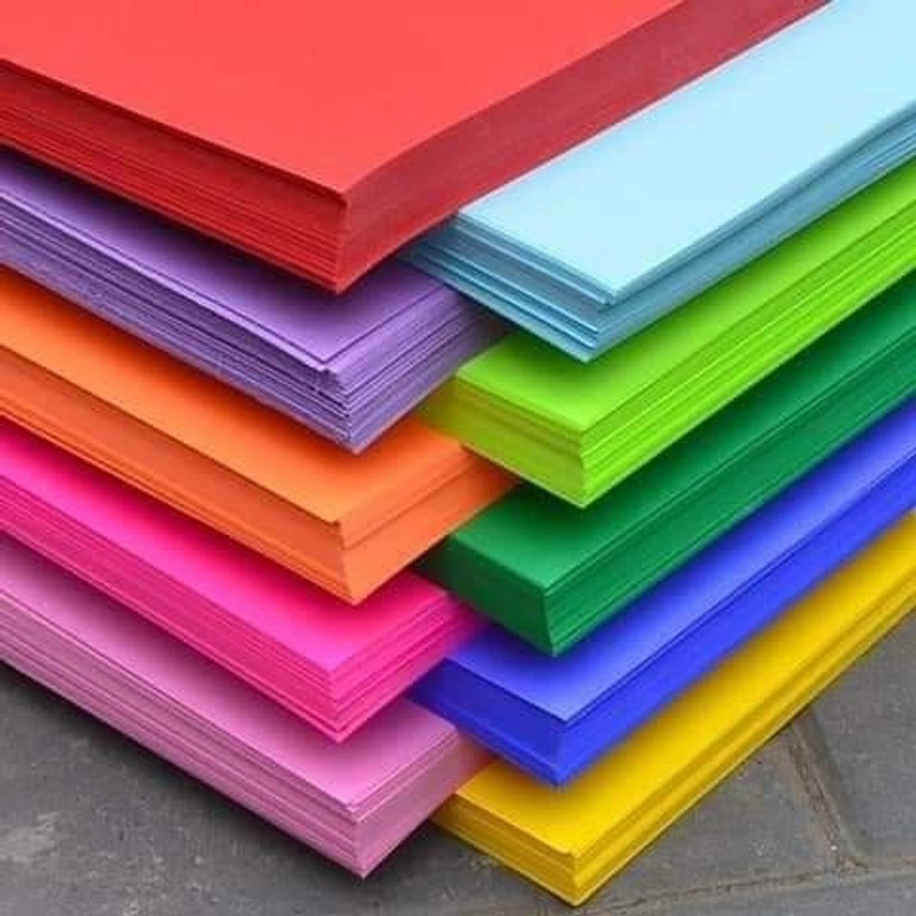 Mad Cats Mad Cats Premium Origami Paper Sheets 100Pcs for Art and Craft |A4 Sized No A4 100 gsm Origami Paper(Set of 1, Multicolor)