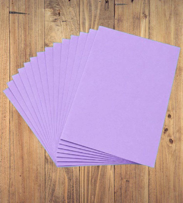 Kaagaz World LAVENDER PREMIUM BRIGHT COLOUR PAPER Pack of 100 Sheets | Ideal for Art, Craft | A4 90 gsm Coloured Paper(Set of 1, LAVENDER)