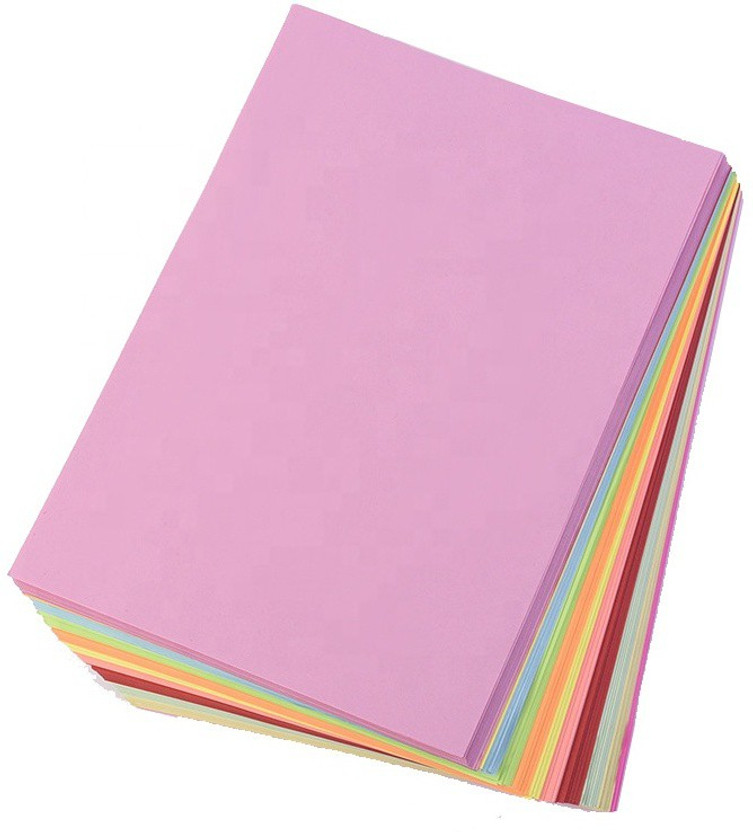 SHARMA BUSINESS Art Origami Paper Set of 50 For Art and Craft Work Size 28x21 cm Plain A4 70 gsm Craft paper(Set of 50, Multicolor)