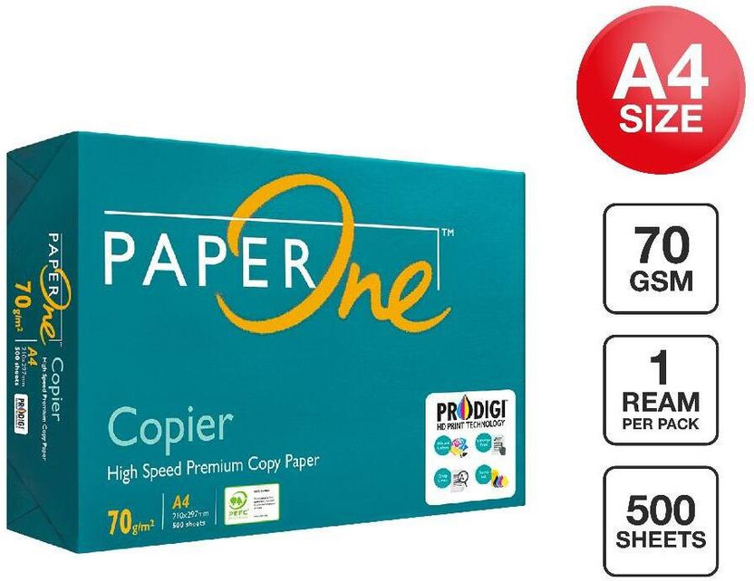 Paperone Copier Unruled A4 70 gsm A4 paper(Set of 1, White)