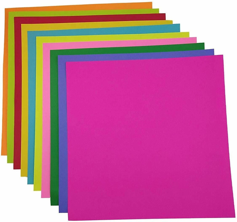NOZOMI Multipurpose Paper Unruled A4 Size 75 gsm Coloured Paper(Set of 100, Multicolor)