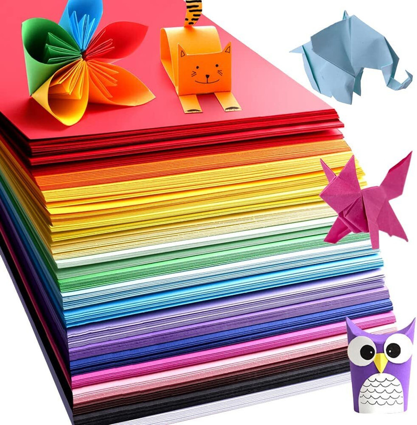 Eclet 100 pcs A4 Size Color Sheets (10 Sheets Each Color) Art and Craft Paper Double Sided Colored(Length -27.5 cm Width - 20.3 cm) A4 90 gsm Coloured Paper(Set of 100, Multicolor)