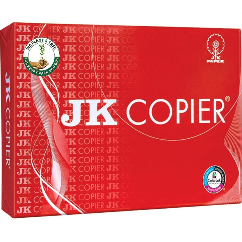 JK PAPER A4 Xerox paper-A4 Printer Paper [red] UNRULE A4 75 gsm A4 paper(Set of 1, White)