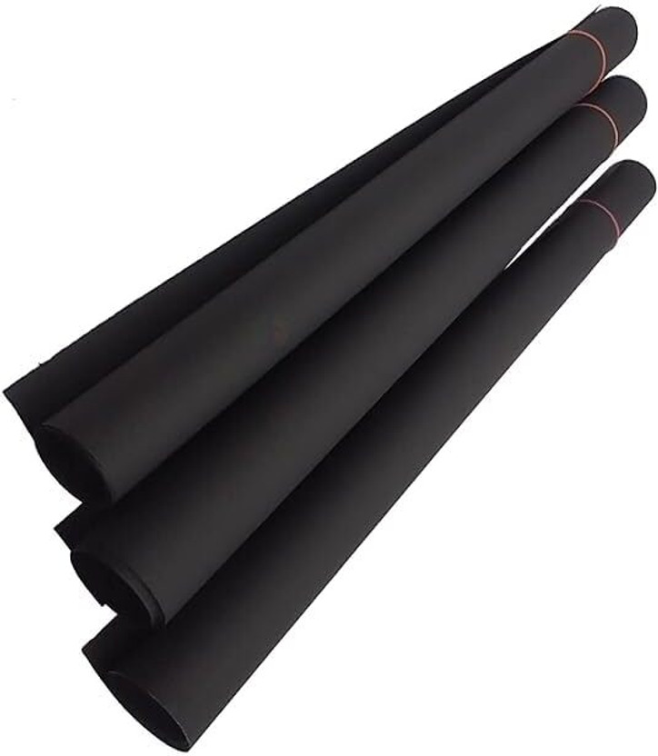 First Click Black Chart Paper Sheets Charts Papers 10 Drawing sheets students projects work Unruled 67x53 cm 180 gsm Drawing Paper(Set of 1, Black)