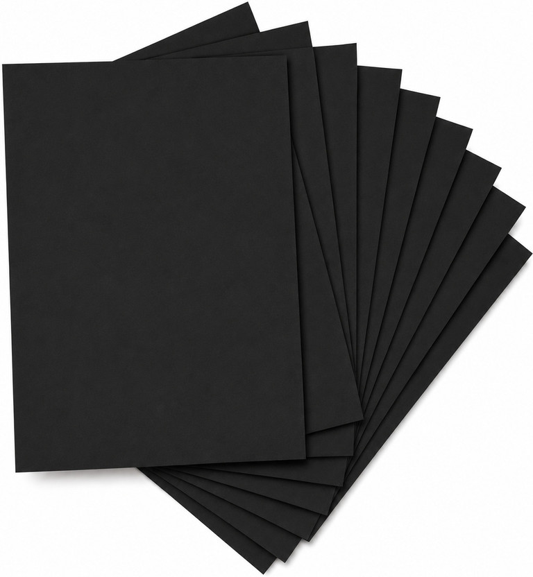 Artigo Artigo A4 Color Paper | Pack of 20 Sheets | Matte Finish Colored Paper for Art & Craft Plain A4 140 gsm A4 paper(Set of 1, Black) - Flipkart Deal