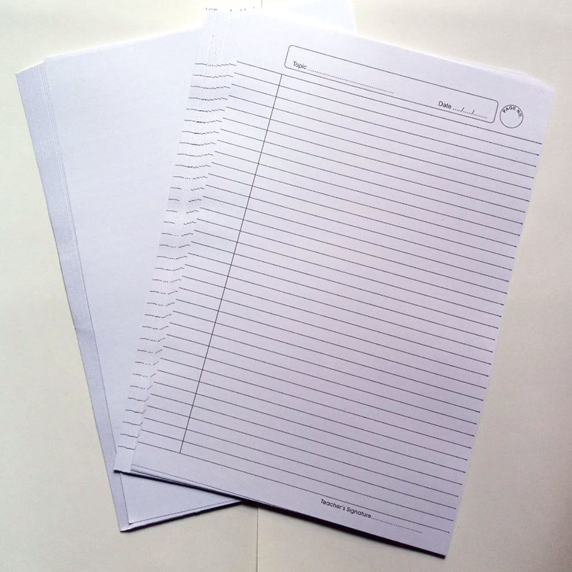 SHARMA SHARMA BUSINESS A4 Geometry Ruled Paper Sheets, 40 Sheets, Single Side Ruled, White One Side A4 90 gsm A4 paper(Set of 40, White) - Flipkart Deal