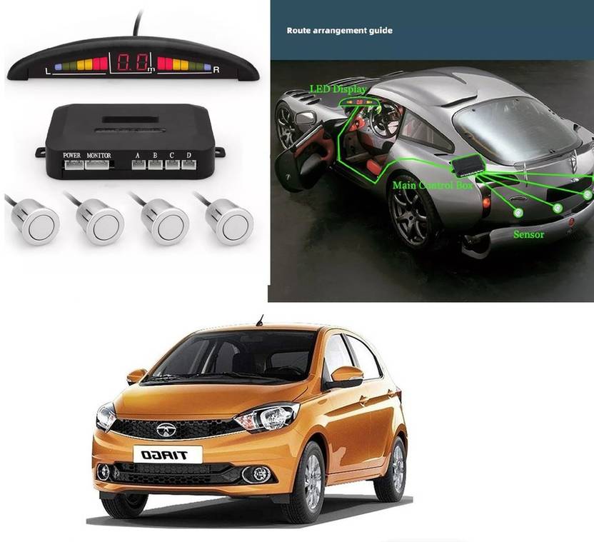 Atoray ATPARCKINGSENSORSILVER61 Buzzer Ultrasonic LED Display