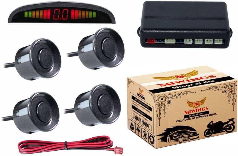 Miwings Buzzer and Ultrasonic Reverse Parking Auto Radar Detectors Car Reverse Parking Sensor with LED Display Parking Sensor(Ultrasonic Systems)
