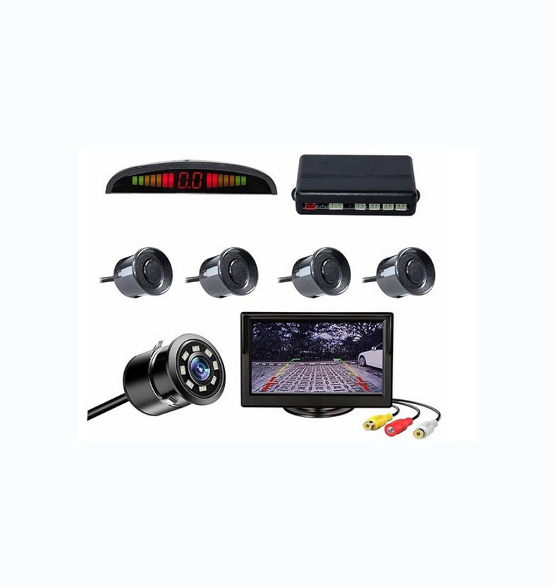 PROEDITION Car Reverse Parking Sensor System Rear with Camera & 4.3 Inch TFT Monitor X352 Car Reverse Parking Sensor Camera with 4.3 Inch TFT Monitor Kit X352 Parking Sensor(Ultrasonic Systems)