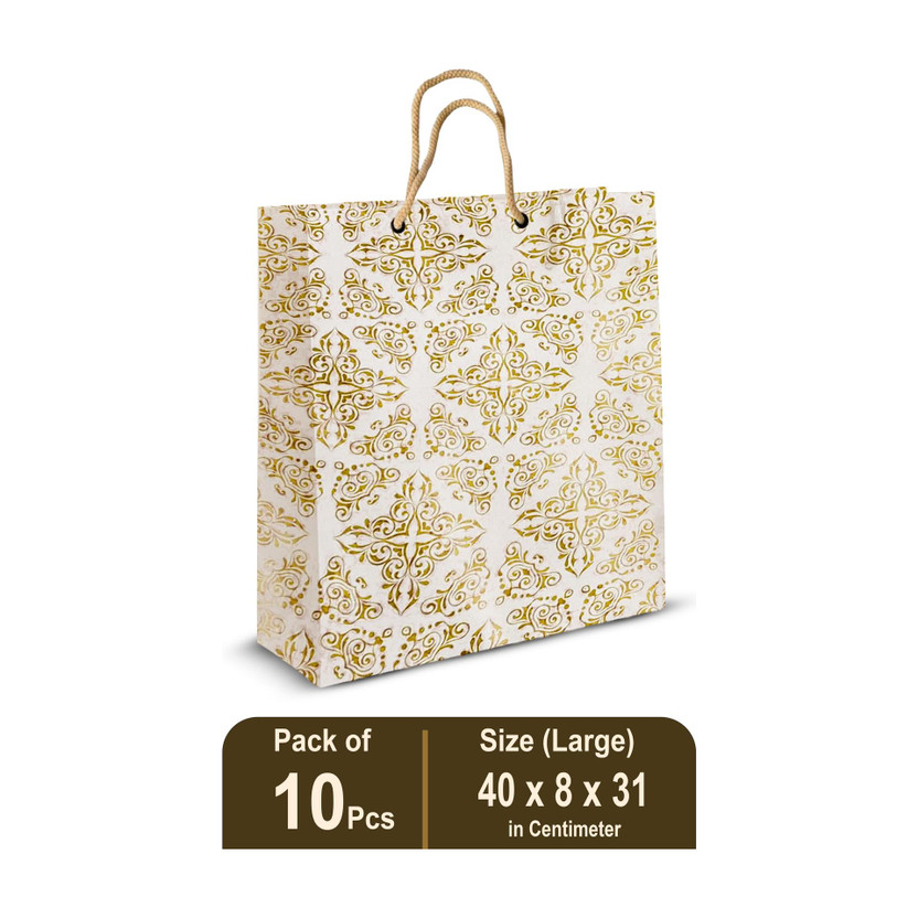 KOSY KOSY Printed Party Bag(White, Pack of 10) - Flipkart Deal