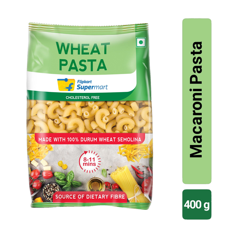 Flipkart Supermart 100% Durum Wheat Semolina Macaroni Pasta(400 g)