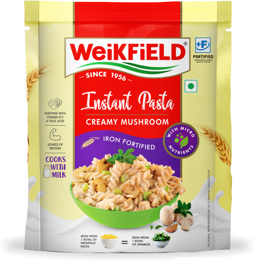 WeiKFiELD WeiKFiELD Instant Pasta-Creamy Mushroom, Made With 100% Durum Wheat, 100% Vegetarian Pasta(64 g) - Flipkart Deal