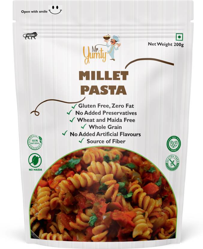 Mr. Yumty Millet Pasta No Wheat and Maida A rich source of Proteins
