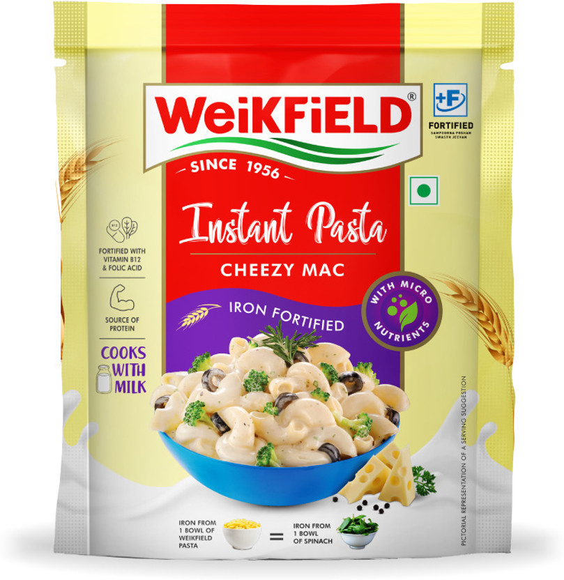 WeiKFiELD WeiKFiELD Instant Pasta-Cheezy Mac, Made With 100% Durum Wheat, 100% Vegetarian Pasta(64 g) - Flipkart Deal