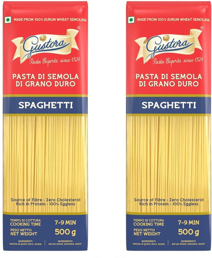 Gustora Spaghetti Pasta Spaghetti Pasta(Pack of 2, 1 kg)