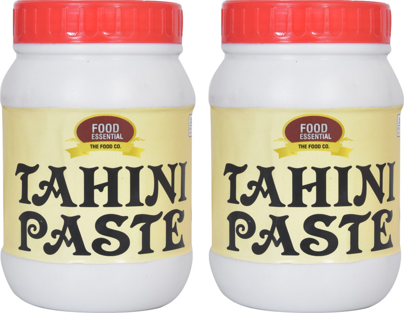 FOOD ESSENTIAL Tahini Paste, [100% Pure Hulled Ground Sesame, Tahina, Middle Eastern Condiment](2 x 0.5 kg)